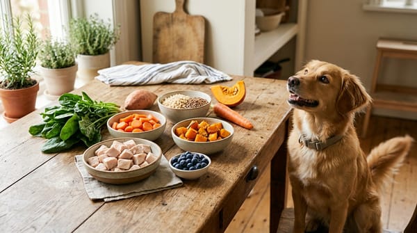 Alimentação Natural para Cães: Guia Seguro para Iniciantes, Ingredientes Permitidos e Erros Perigosos