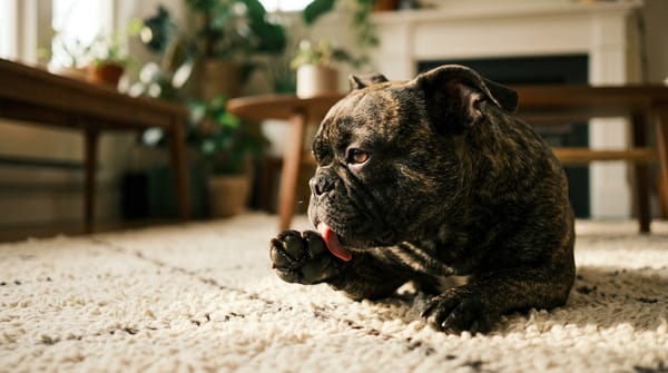 O Ciclo Oculto da Lambedura: Por Que Seu Cão Não Para de Lamber as Patas e Como Quebrar Esse Hábito
